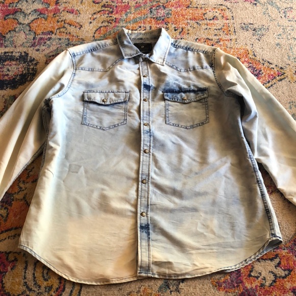 Mens bleached button down - Picture 2 of 8